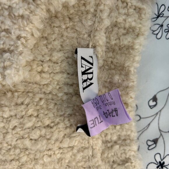 ZARA Textured Cropped Jacket – Size Small - Picture 4 of 5